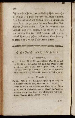 Einige Zusätze und Berichtigungen.
