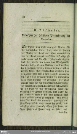 II. Abschnitt. Ursachen der häufigen Vermehrung der Monacha