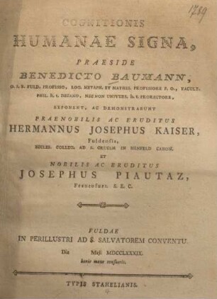 Cognitionis humanae signa