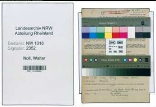 Entnazifizierung Walter Noll , geb. 09.03.1907 (Chemiker)