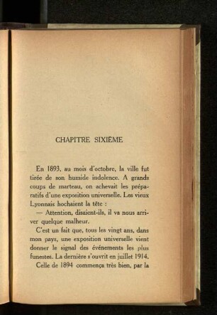 Chapitre Sixième