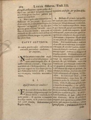 Capvt Septimvm.De eadem quarta radice restitutionis ex contractu particularis venditionis, & emptionis.