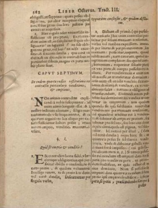 Capvt Septimvm.De eadem quarta radice restitutionis ex contractu particularis venditionis, & emptionis.