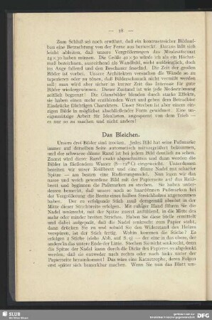 Das Bleichen
