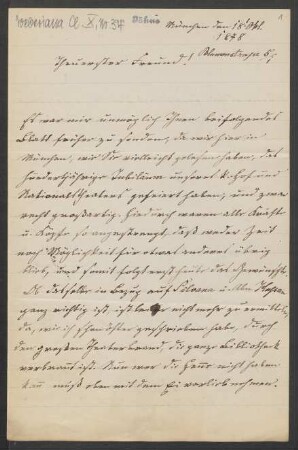 Brief an Friedrich Wilhelm Jähns : 18.10.1878