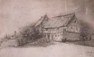 Dresden-Briesnitz, Bauernhaus, Ansicht, Zeichnung?, 1856