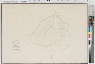 Olfen (Olfen), Teilung der Eversumer Heide, Flurkartenkopie Olfen Flur 12 Berg