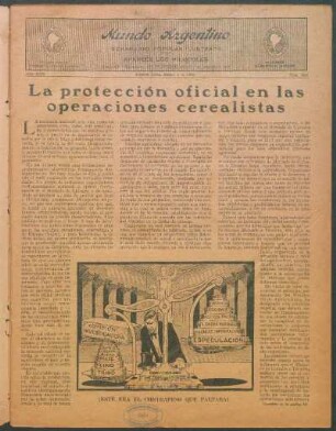 La protección oficial en las operaciones cerealistas