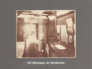 Chefarztwagen mit Operationsraum eines Lazarettzuges der bayerischen freiwilligen Krankenpflege