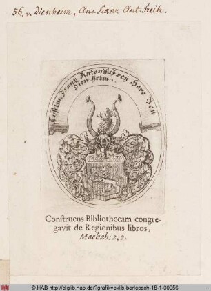 Wappen des Anselm Franz Anton von Dienheim