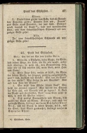 45. Preis des Schoepfers