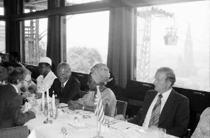 Freiburg: Dattler; Besuch des liberianischen Staatspräsidenten Exz. Dr. William Tolbert in Freiburg; Festtafel