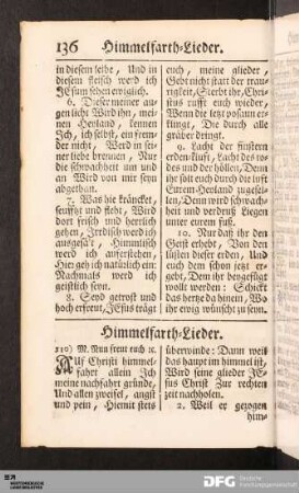 Himmelfarth-Lieder.