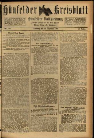 Ausgabe vom Dienstag, den 11. Dezember 1923.