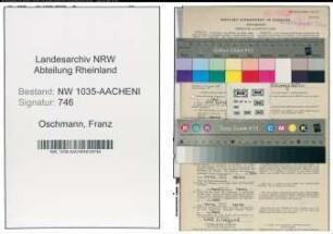 Entnazifizierung Franz Oschmann , geb. 13.02.1919 (Gaertner)