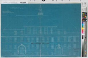 Rüthen (Rüthen) Lehrerseminar Teilansicht 1912 1 : 50 62 x 92 Blaupause Staatshochbauamt Soest