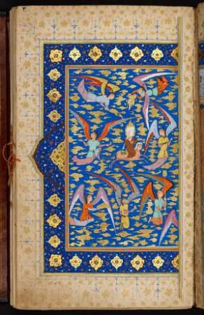 Illustration: Himmelfahrt des Propheten Muḥammad
