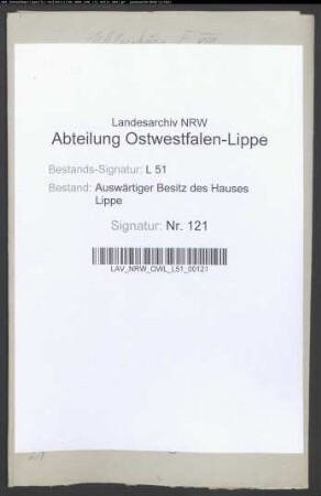 Rechnungen der Ulenburg