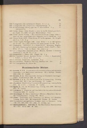 Numismatische Bücher