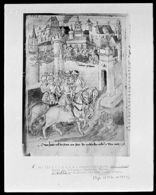 Guido de Columna, Historia Troiana — Rückkehr Hectors nach Troja, Folio 112verso