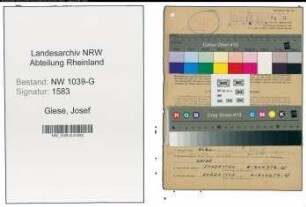 Entnazifizierung Josef Giese , geb. 07.09.1897 (Zahnarzt)