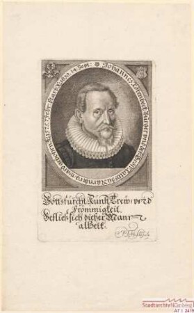 Johannes Rötenbeck, Bürger und des Größern Rats zu Nürnberg; geb. 7. Februar 1575; gest. 14. September 1630