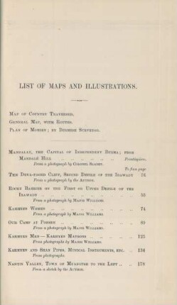 List of maps and illustrations