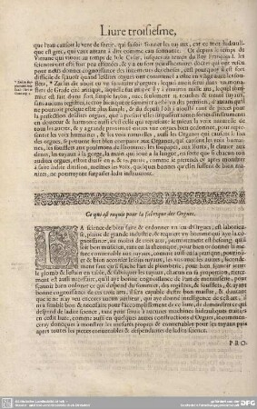 Ce qui est requis pour la fabrique des Orgues.