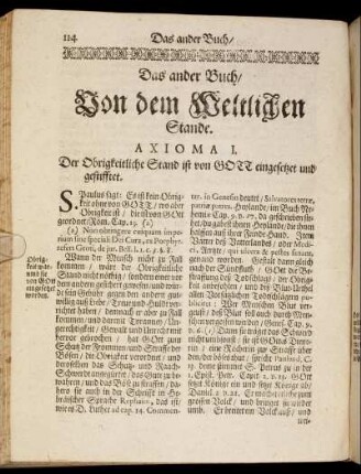 Das ander Buch/ Von dem Weltlichen Stande.