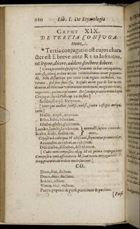 Caput XIX. De Tertia Conjugatione.