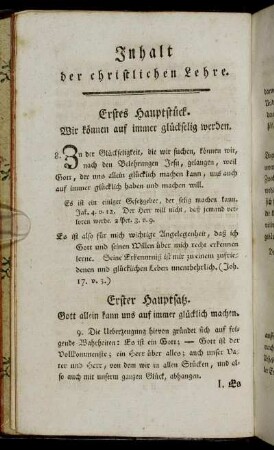 Erstes Hauptstück. Wir können auf immer glückselig werden.