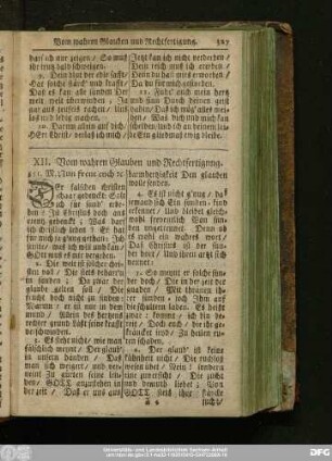 XII. Vom wahren Glauben und Rechtfertigung.