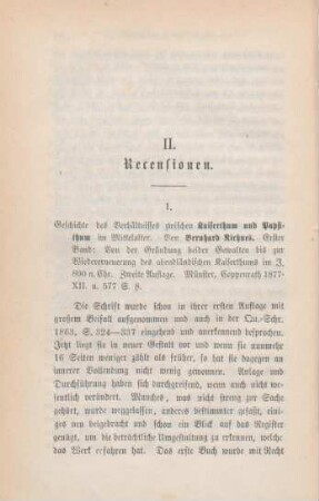 666-668 [Rezension] Niehues, Bernhard, Von der Gründung beider Gewalten bis zur Wiedererneuerung des abendländischen Kaiserthums im J. 800 n. Chr