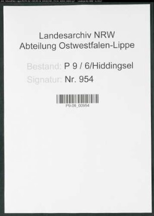 Sterberegister Standesamt Hiddingsel