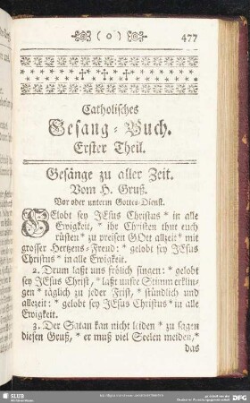Catholisches Gesang-Buch