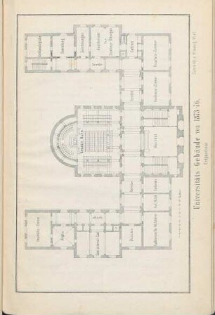 Universitäts-Gebäude von 1873-76, Erdgeschoss.