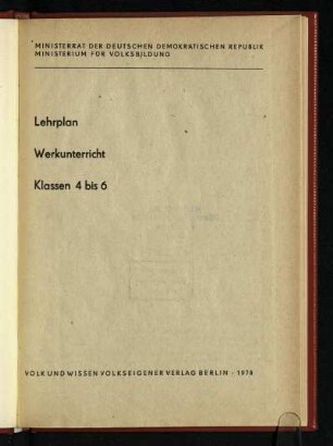 1978: Klassen 4 bis 6