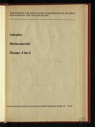 1978: Klassen 4 bis 6