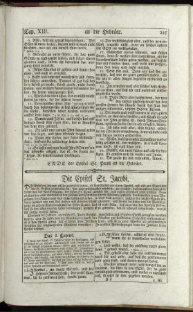 Die Epistel St. Jacobi. - Die Epistel St. Judae.
