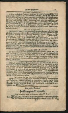 Vierzehnte Lection. Fortsetzung von Teutschland