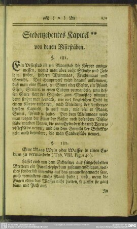 Siebenzehentes Kapitel ** von denen Visirstäben