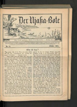 Nr. 12. Oktober 1907
