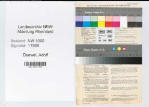Entnazifizierung Adolf Duewel, geb. 06.09.1892 (Ingenieur)