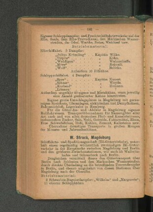 W. Strack, Magdeburg