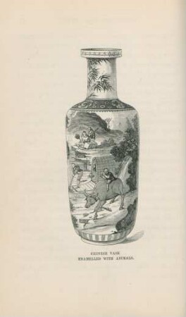 Chinese vase enamelled with animals