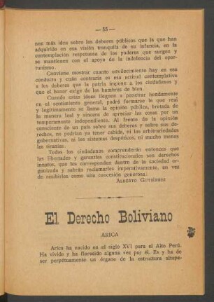 El derecho boliviano