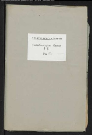 Forstfiskus ./. Beerbte der Hachener, Herdringer, Müscheder und Hüstener Mark betr. die Gerechtsame des Frhrn. v. Fürstenberg in diesen Marken
