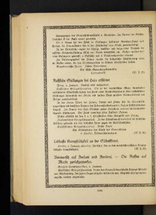Vormarsch auf Focsani und Fundeni. - Die Russen auf Macin zurückgeworfen.