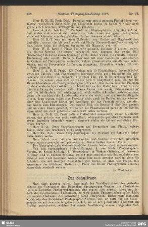 Zur Schulfrage