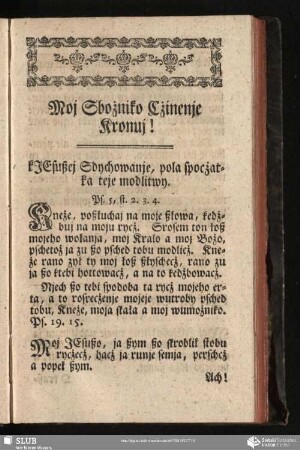 Moj Sbożniko Cżinenje Kronuj!
